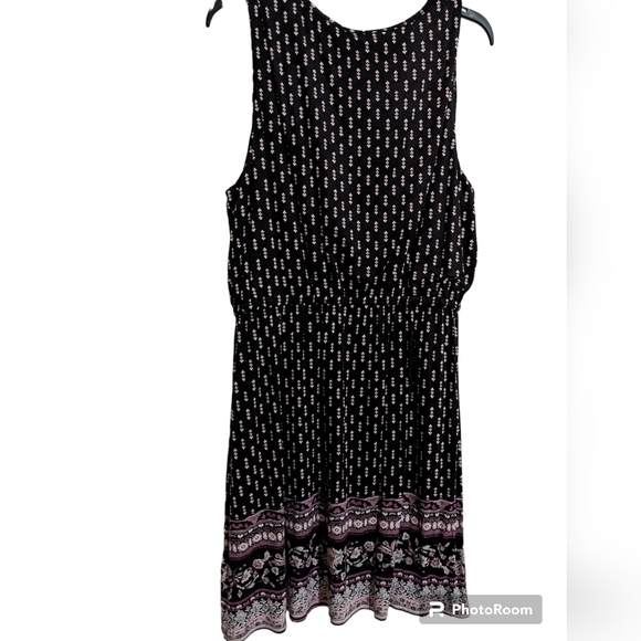 Sweet Grey brushed knit sleeveless dress XL, black multi color - Picture 2 of 12